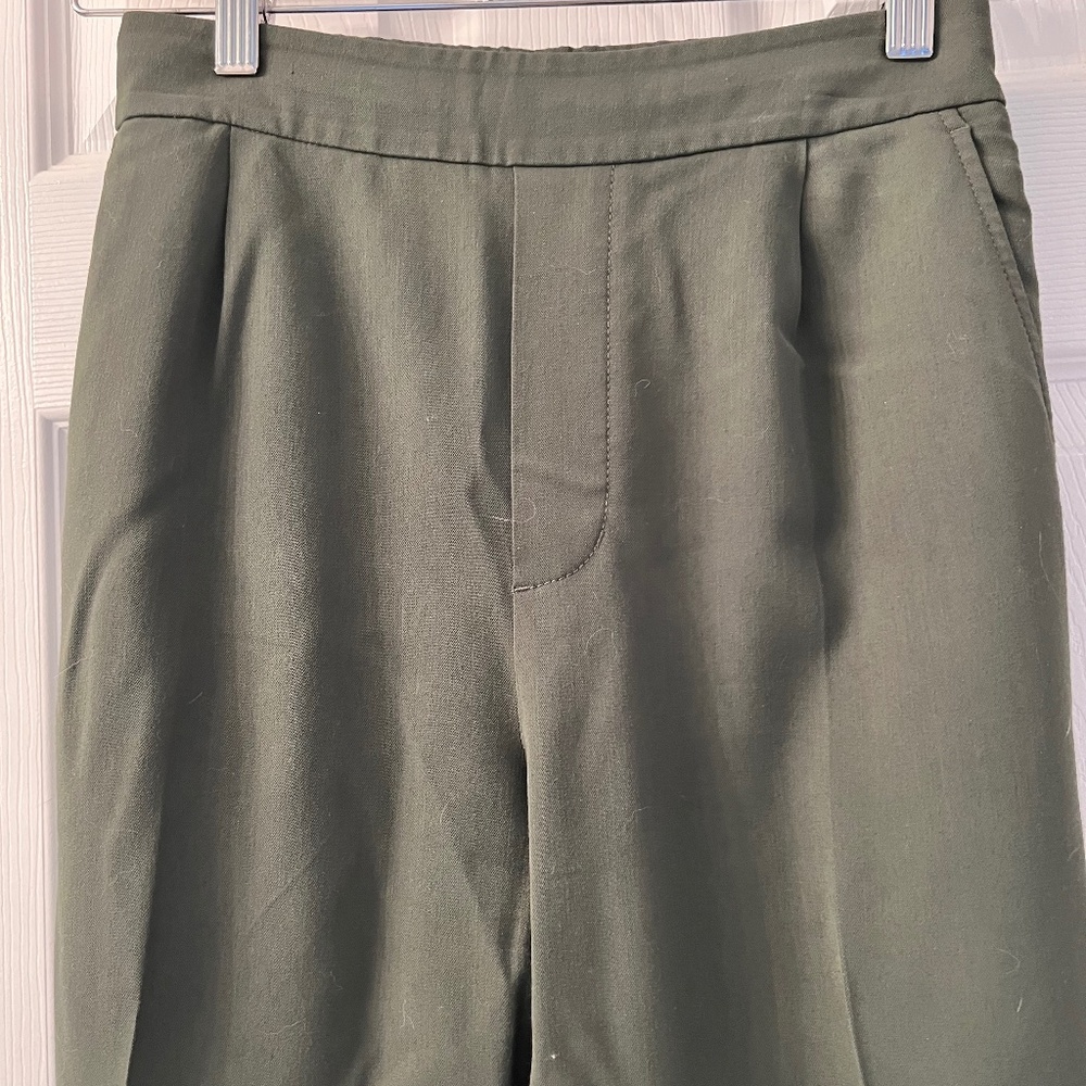 Vince Tapered Trouser Work Pants Dark Green